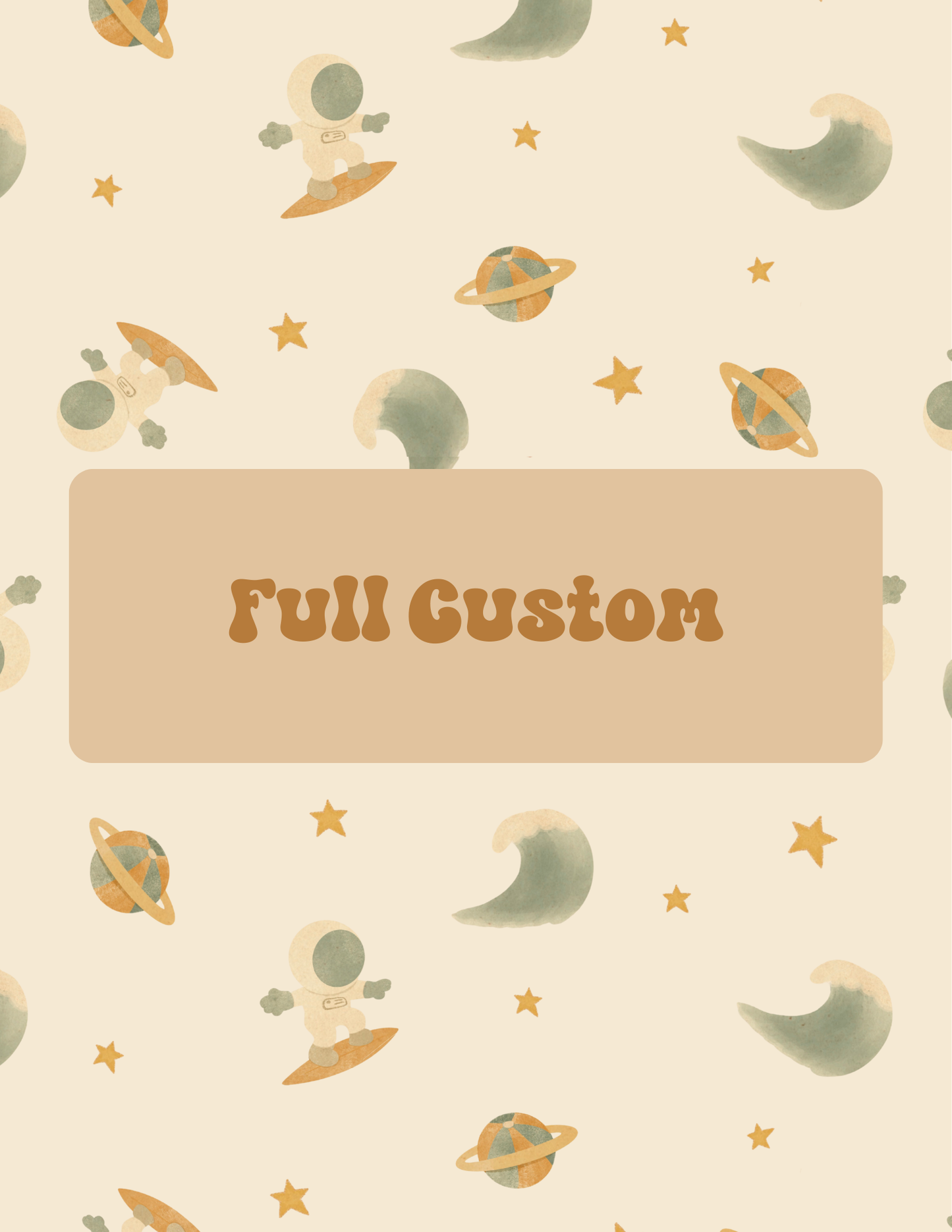 Full Custom - Towel, Blanket, or Play Mat