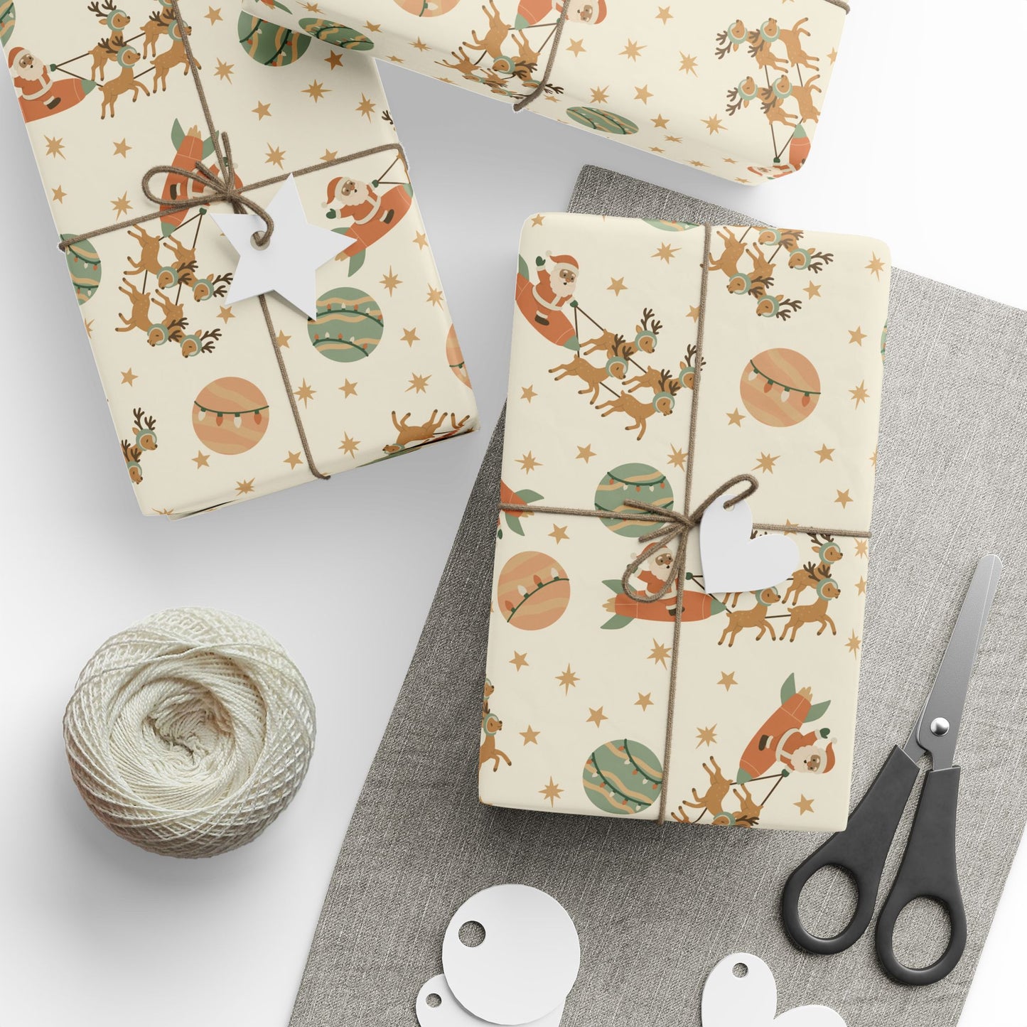 Space Coast Christmas Wrapping Paper Roll