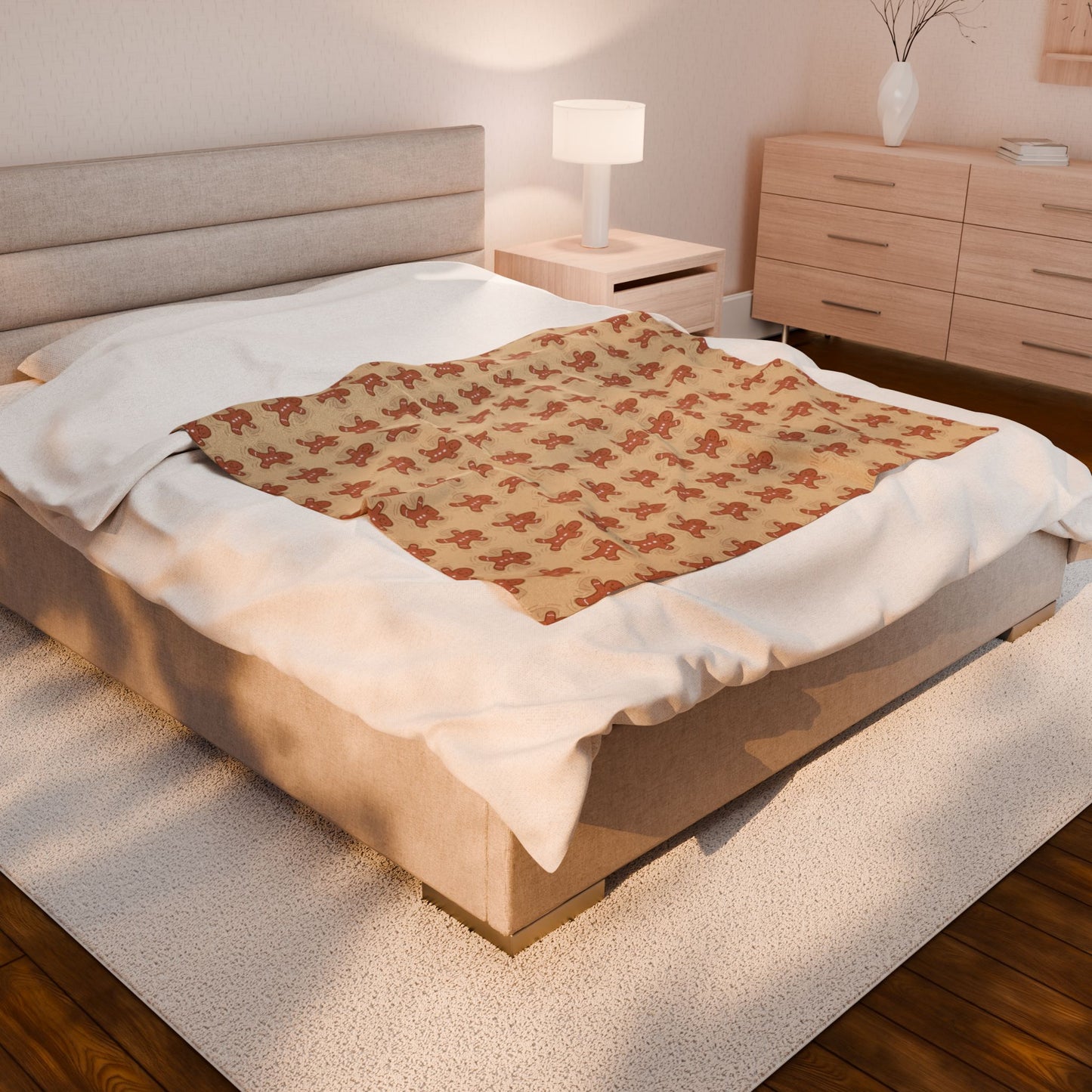Gingerbread Vacation Plush Blanket