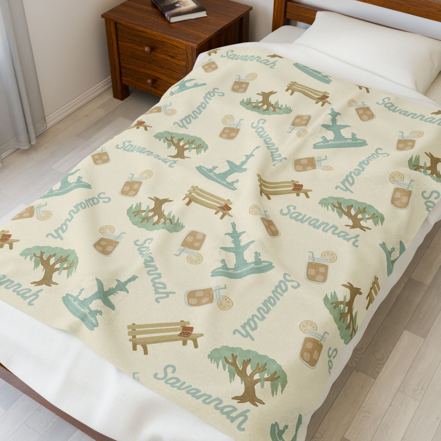 Savannah Sunday Velveteen Plush Blanket