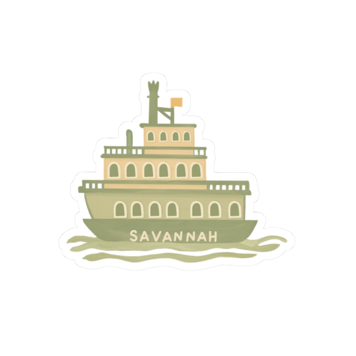 Savannah Riverboat Sticker